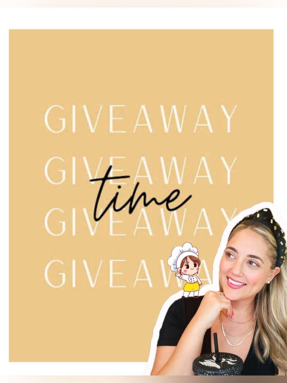 🥂 GIVEAWAY TIME 🥂 @Chef_Nia